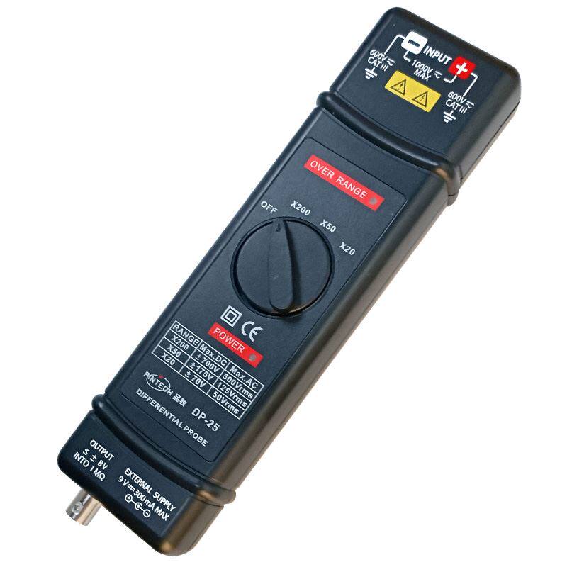 速发品致dp-25高压差分探头1400v示波器探头pintech有源探棒25mhz