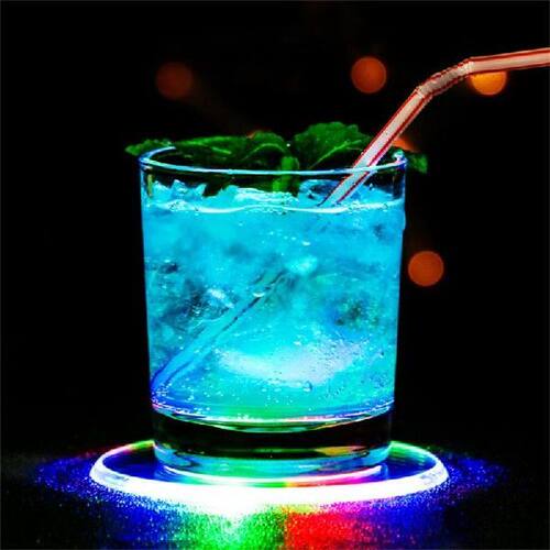 热销LED Luminous Coaster Acrylic Coaster Cup Holder Mug Stan