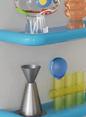 Z1T糖果色红色铁艺置物架浴室卫生间上墙收N纳架多巴胺配色收纳架