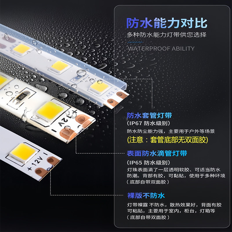 LED灯带贴片5050低压12v自粘高亮白光24v线性灯条柜台户外防水灯,家装灯饰光源,室内LED灯带,淘宝优惠券,粉丝福利购,淘宝优惠卷