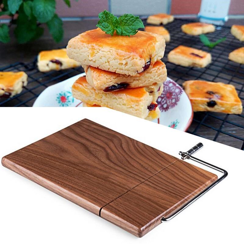 Black Walnut Wooden Cheese Cutter Butter Cutting Board Table