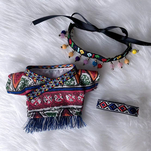 10CM娃衣15CM现货套装 饰 20厘米棉花娃娃衣服无属性可爱民族风服装