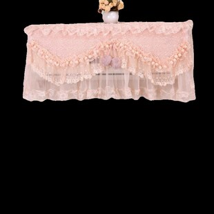 粉色蕾丝卧室挂机空调罩开机不取防尘套1匹1.5匹2匹3匹装饰罩