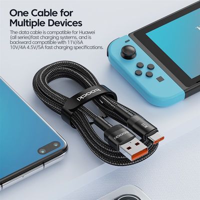 极速Toocki 6A USB Type C Cable for POCO Samsung Huawei 100W