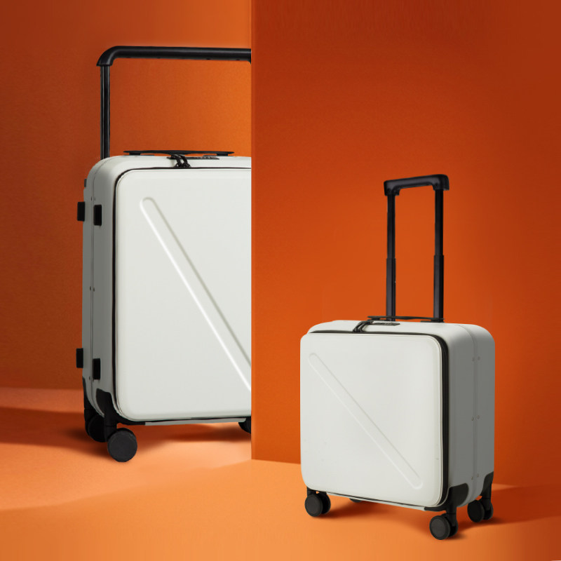 宽拉杆行李箱前开盖登机箱20寸男密码箱18寸侧开旅行箱女小型轻便