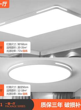 速发广东中山灯具四室三室两室两厅一厅套餐客厅灯简约Y现代大气2
