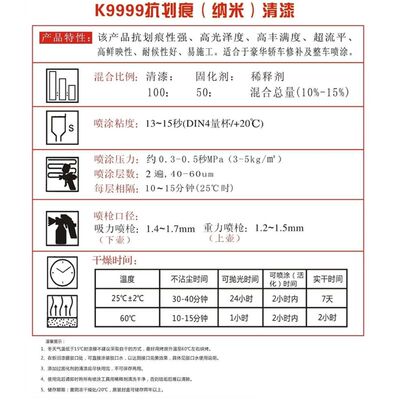 速发汽车油漆清漆3H高硬度陶瓷抗划痕高光泽金油喷漆透明镜面高光