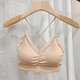 高档抹胸女e交叉细带美背配胸垫裹胸防走光聚拢小胸显大内衣吊