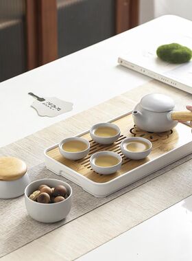 现代简约旅行茶具小套装便携式包户外露营茶具全季酒店茶具定制