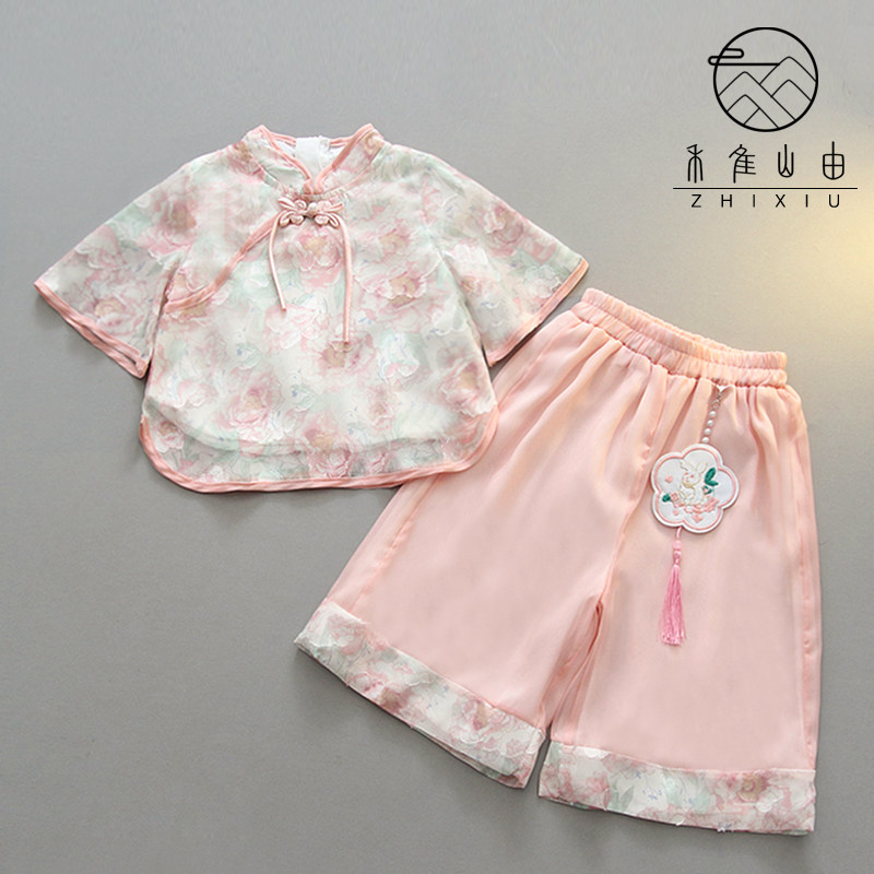 儿童汉服夏装中国风童装男童女童古装唐装演出服小学生节目演出服,童装/婴儿装/亲子装,汉服,淘宝优惠券,粉丝福利购,淘宝优惠卷