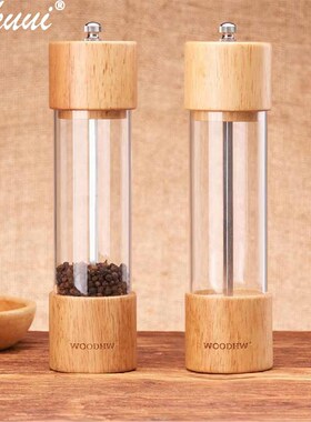 Household Wood Salt Pepper Grinder Peper Mills Manual Home G