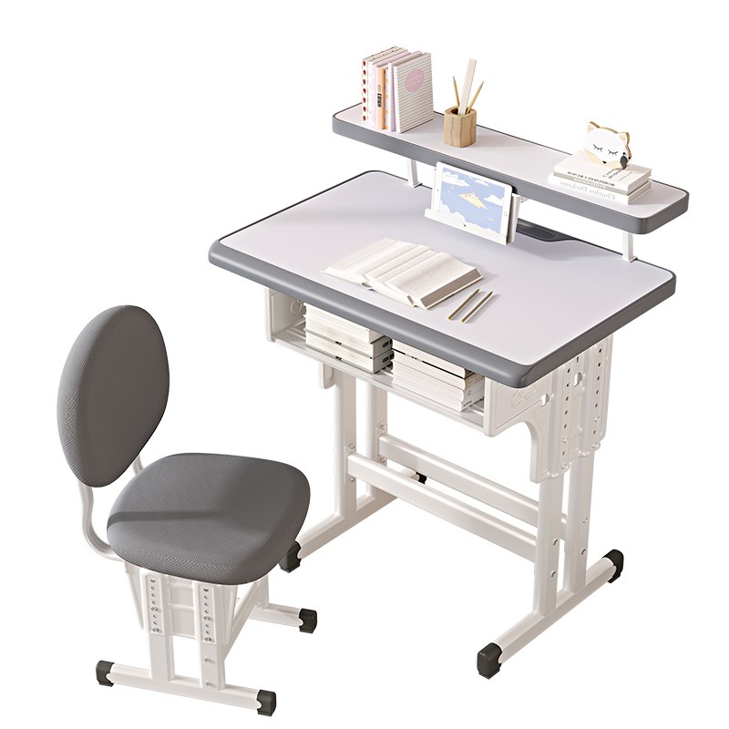 儿童学习桌书桌小学生家用可升降小孩写字桌子学校专用课桌椅套装
