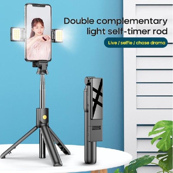 推荐Bluetooth-Compatible Selfie Stick Mobile Phone Holder