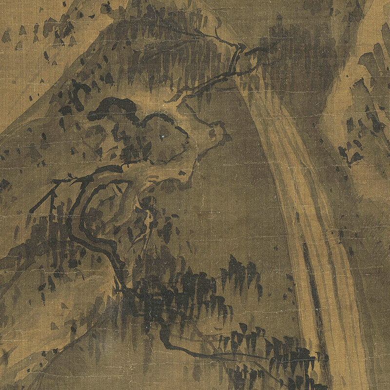 传世名画高清复制南宋马麟释迦出山图国画禅画艺术微喷字画装饰画