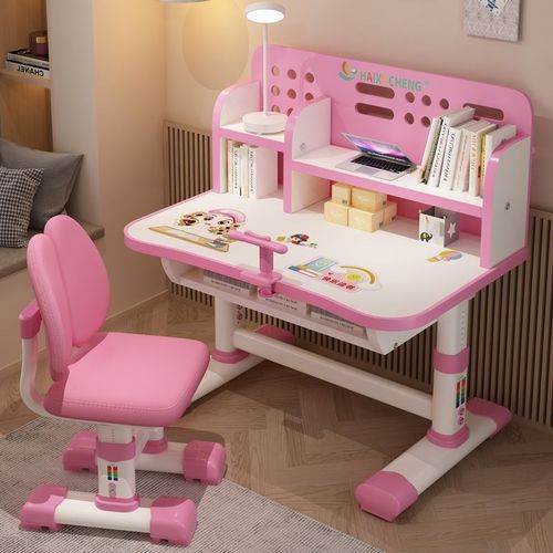 儿童学习桌软座椅儿童书桌椅小学生男孩女孩家用可升降写字桌套装