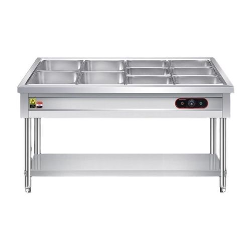 快餐保温台商用防干烧食堂保温汤池打菜热菜售饭台不锈钢保温餐车