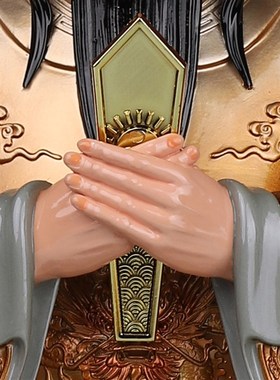 龙五爷像广济龙王菩萨树脂佛像居家客厅中式人物桌面摆件