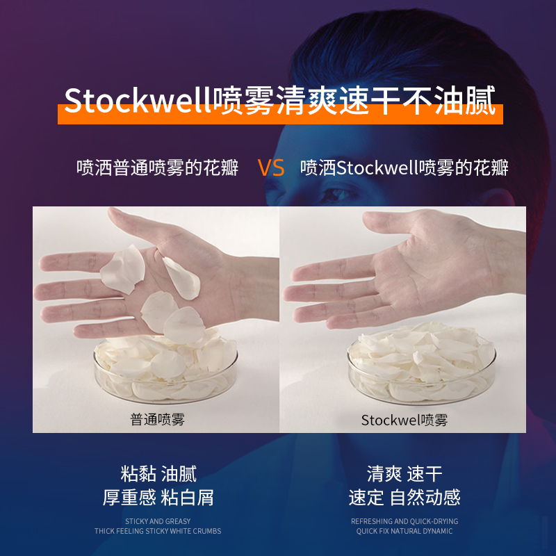 Stockwell发胶喷雾t定型男士干胶清香持久定型摩丝蓬松头发造型男