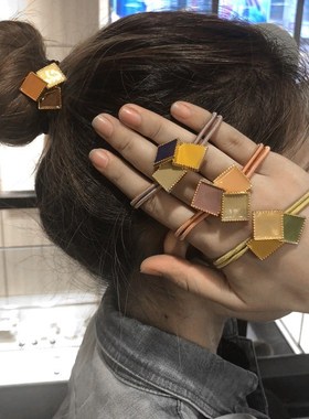 Drop glaze matching color hair rope Korean oil painting sens