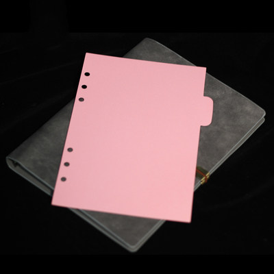 推荐5pcs/set binder dividers a6 subject index divider for no