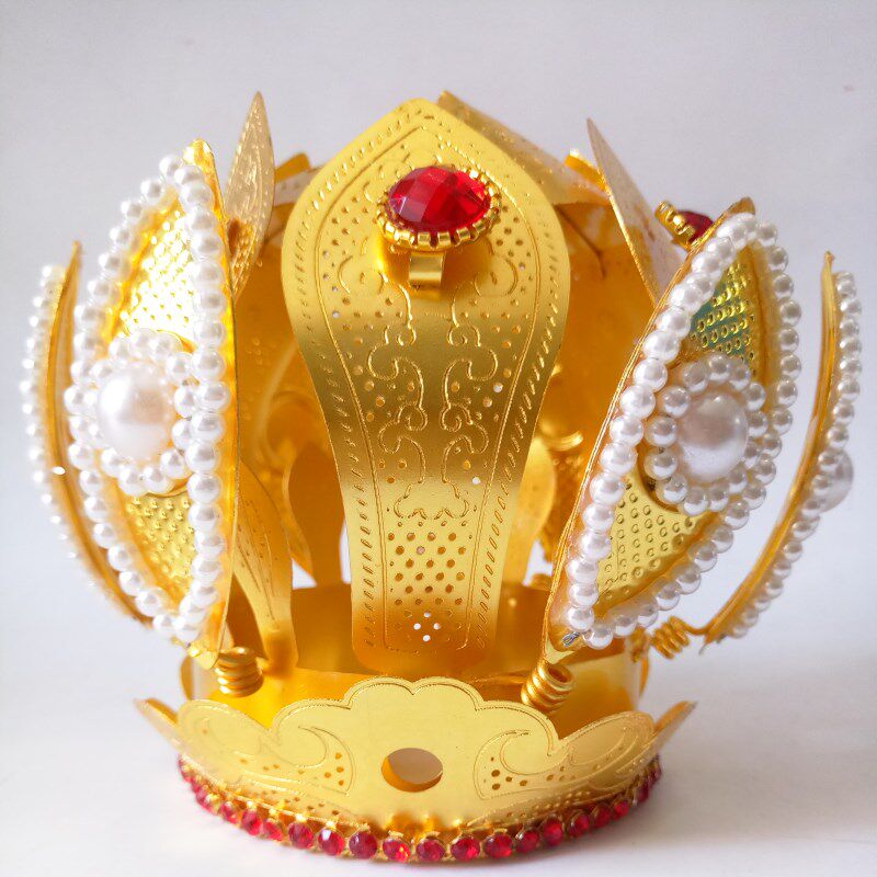 小众高货道家帽子道士用品 高功帽道士冠 六角帽 马尾帽 太极莲花