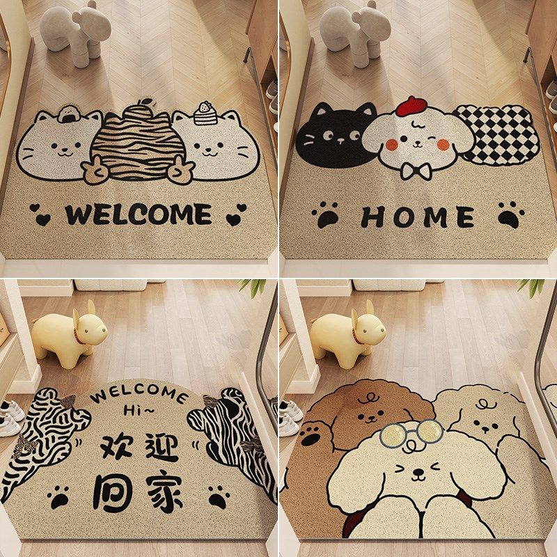 入户门地垫进门门口2024新款丝圈脚垫门外耐脏玄关门垫可裁剪地毯,居家布艺,入户地垫,淘宝优惠券,粉丝福利购,淘宝优惠卷