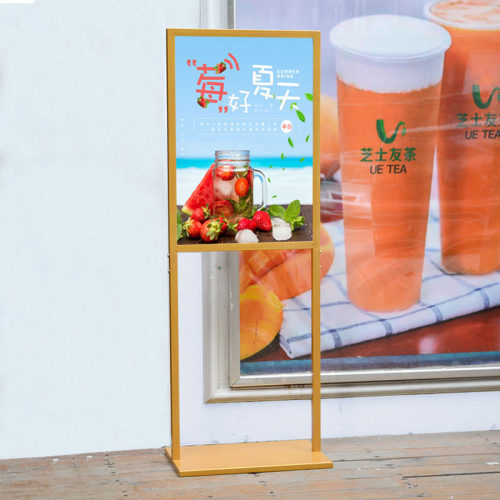 防风广告牌立牌指示牌展示架海报架商场kt板支架展架立式落地水牌