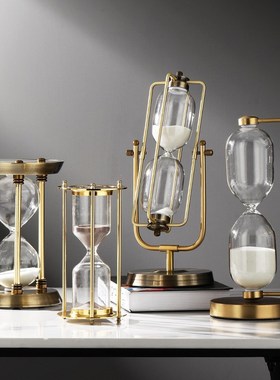 创意家居饰品礼物北欧沙漏计时器分钟分钟办公室书房装饰摆件