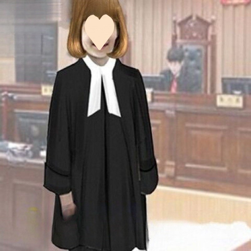 普法模拟服装f 法官服律师袍陪审员等中小学生法庭表演服检察男