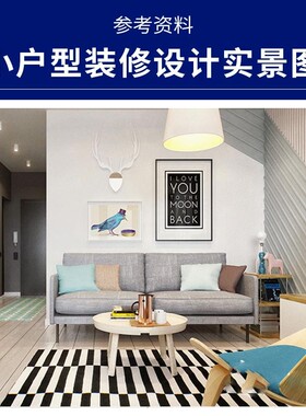B003小户型单身公寓30~50平方米一二居室简约T家装修设计实景图