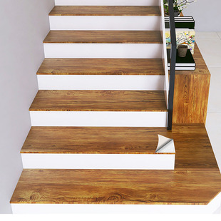 加厚楼梯贴台阶贴地板地贴踏步改造翻新防滑贴纸装饰木纹自粘旧木