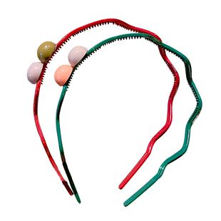 新品 韩式波浪可爱防滑带u齿头箍女压发细发箍儿童发箍百搭洗脸发