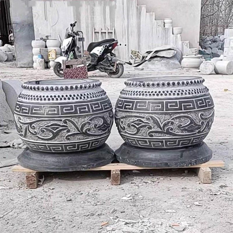 石柱墩皮圆墩石墩空心石石雕天然石装饰圆鼓仿古石鼓石底座可定制,家居饰品,石雕,淘宝优惠券,粉丝福利购,淘宝优惠卷