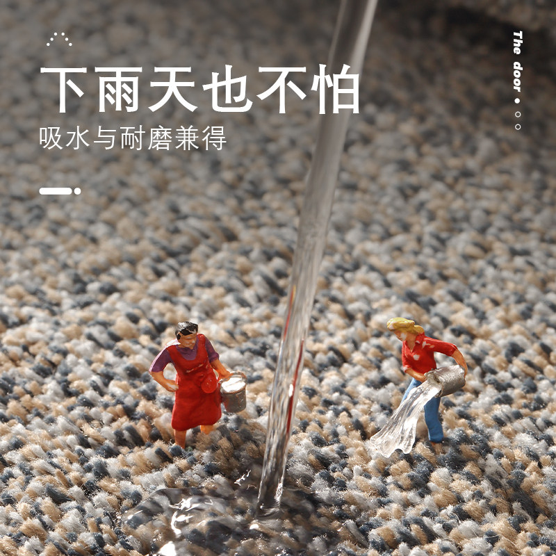 地垫入户门脚垫家用进门垫子大门口防滑入户玄关地毯简约耐脏吸水