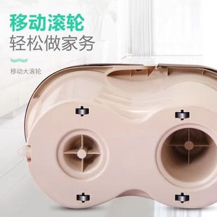 托地把家用结实耐用超q级好用的拖把万能旋转拖把桶懒人免手洗网