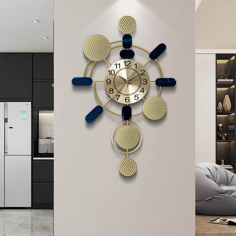 极速新品新中式钟表挂钟客厅轻奢家居装饰挂表时尚创意北欧简约时