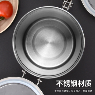 不锈钢带盖奶粉茶叶干果咖啡豆保鲜罐加厚大中小 密封罐 储物罐子