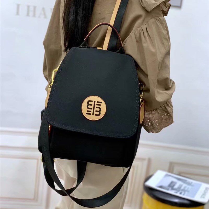 经典牛津布双肩包女潮新款防水小休闲帆布女式双肩背包百搭时尚包