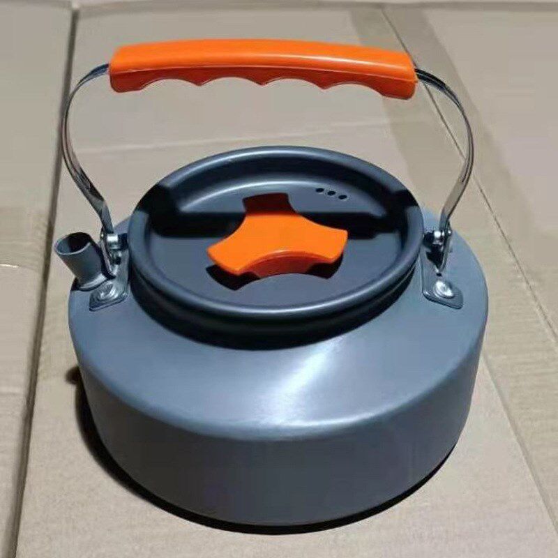 户外氧化铝制茶壶 便携热水A壶野营烧烤炊具用品 1.1L