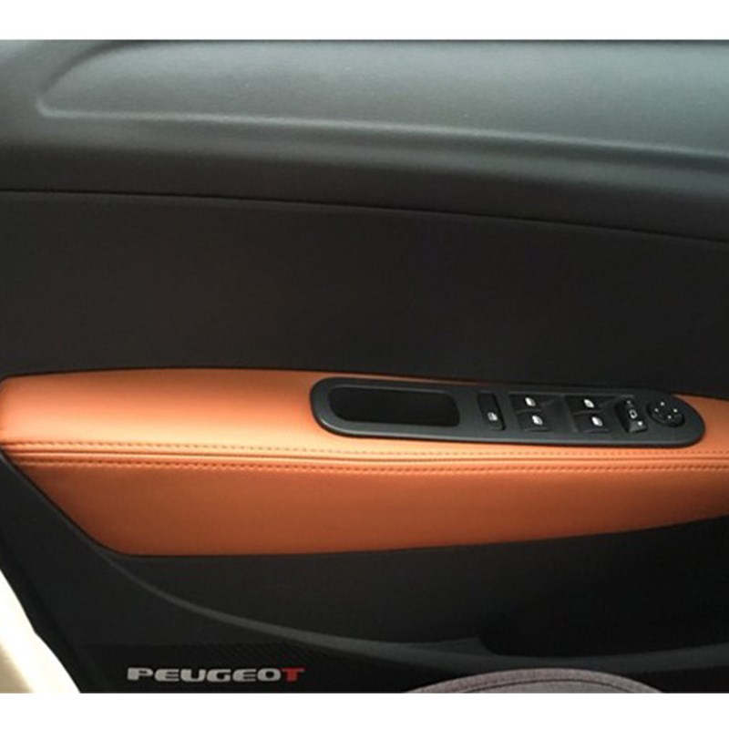适用标致308门板包皮标志307车门扶手皮套座椅扶手箱座套2008改装
