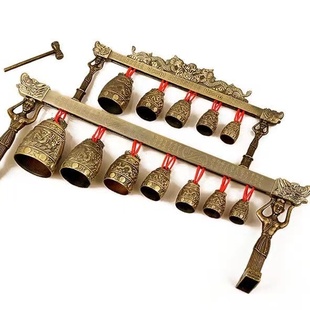 编钟摆件乐器模型可演奏 西安旅游纪念品文创工艺品婚庆影视道具