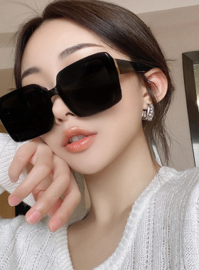 方框墨镜女级感ins夏季防晒显脸小太阳镜女士2022新款防紫外线