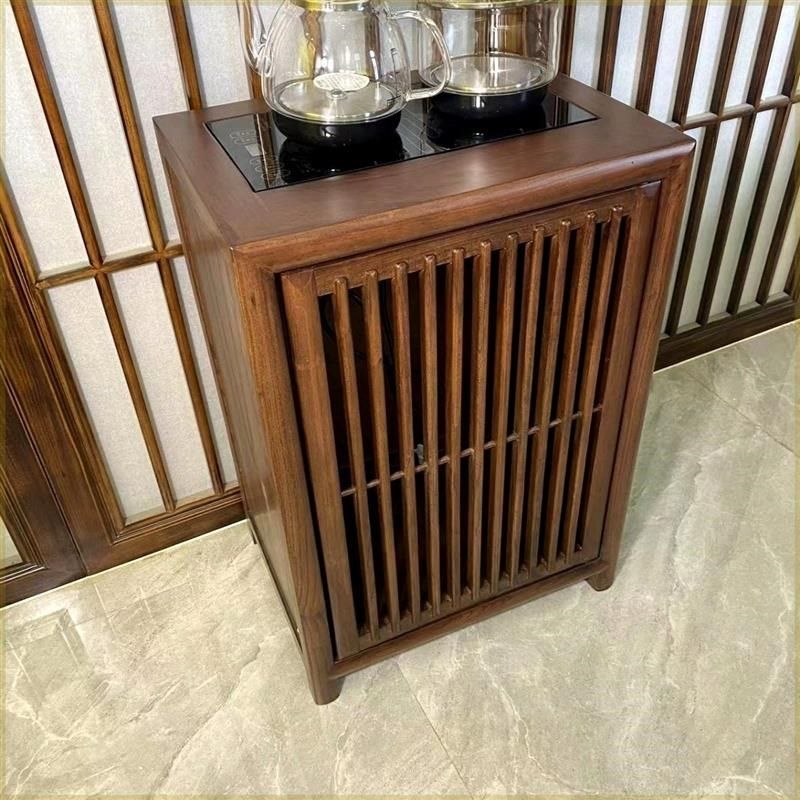 中式茶水柜实木侧边煮茶下置水桶客厅单门茶边榆木简约烧水一体,商业/办公家具,办公茶水柜,淘宝优惠券,粉丝福利购,淘宝优惠卷