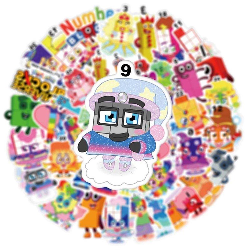 网红103050pcs Numberblocks Cartoon Stickers Decals Cute Graf 玩具/童车/益智/积木/模型 其它玩具 原图主图