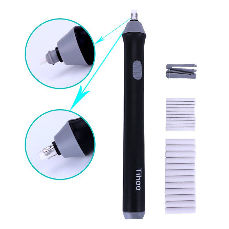 Electric Pencil Eraser Kit Office School Electric Eraser for
