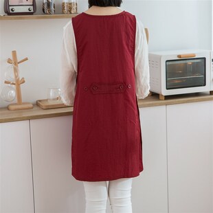 韩版马甲围裙时尚防水防污厨房烧饭防污清洁店员工作服围裙包邮