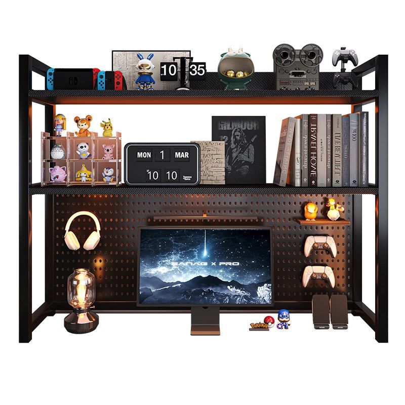 桌面书架收纳置物架办公电脑桌上洞洞板多层铁艺宿舍学生家用书桌,收纳整理,书桌收纳置物架,淘宝优惠券,粉丝福利购,淘宝优惠卷