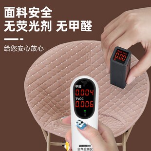 冬季太阳椅子垫月亮椅套罩圆形替换坐垫冬天折叠椅懒人午休座垫子