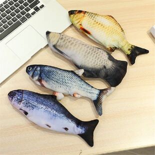 Elemtric Flop Fish USB Sicgulation Charging Catnip Toy