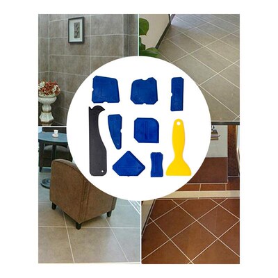 4/5/9pc Silicone Glass Cet Scraper Tool Caulking Sealant Fin